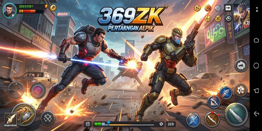 Tangkapan layar gameplay 369ZK menampilkan aksi pertempuran yang mendebarkan.