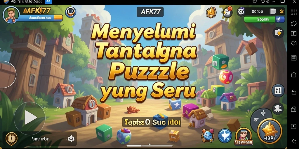 Tampilan gameplay AFK77 dengan tantangan Puzzle yang menegangkan.