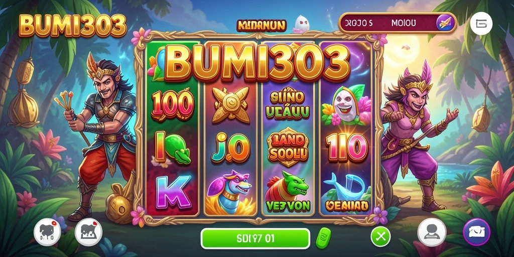 Gameplay seru dan penuh warna dalam BUMI303.