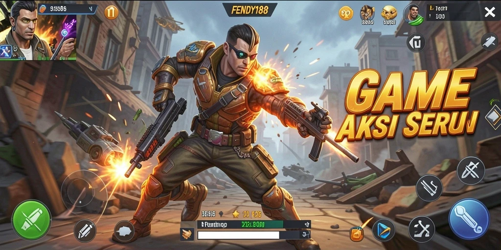 Screenshot gameplay FENDY188 menunjukkan aksi mendebarkan dan karakter unik.