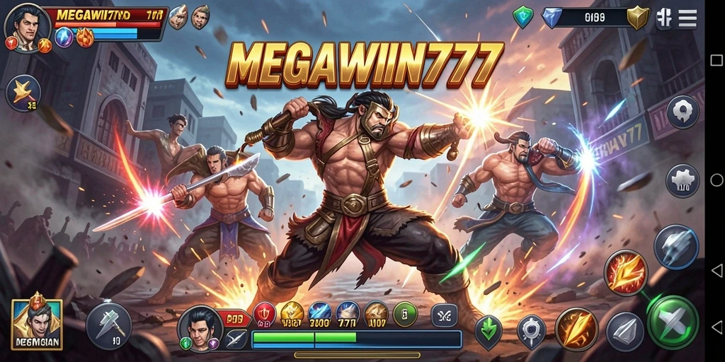 Tampilan pertarungan seru di MEGAWIN777 dengan aksi intens.
