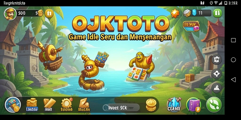 Tampilan utama gameplay OJKTOTO yang menakjubkan dan interaktif.