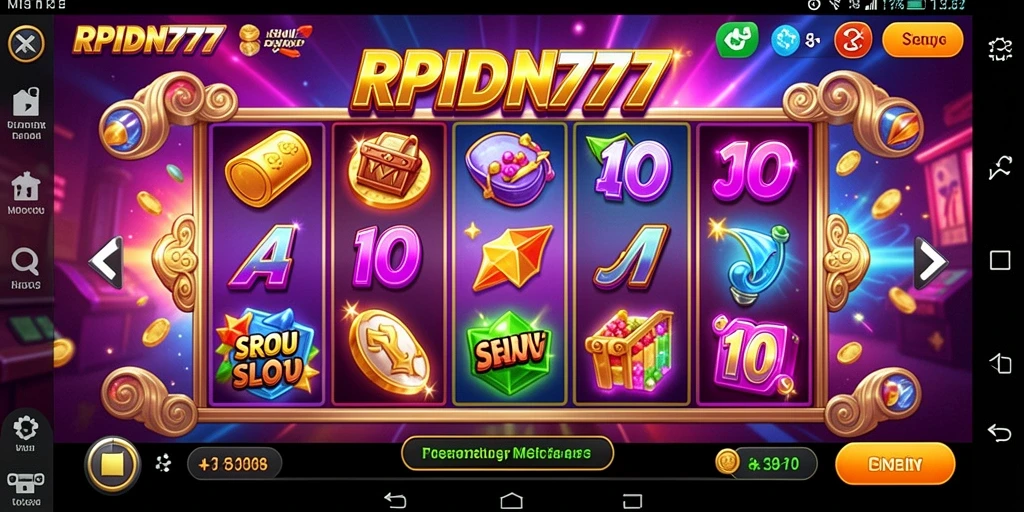 Tampilan gameplay Slot RPIDN777 yang mengasyikkan dan menawan.
